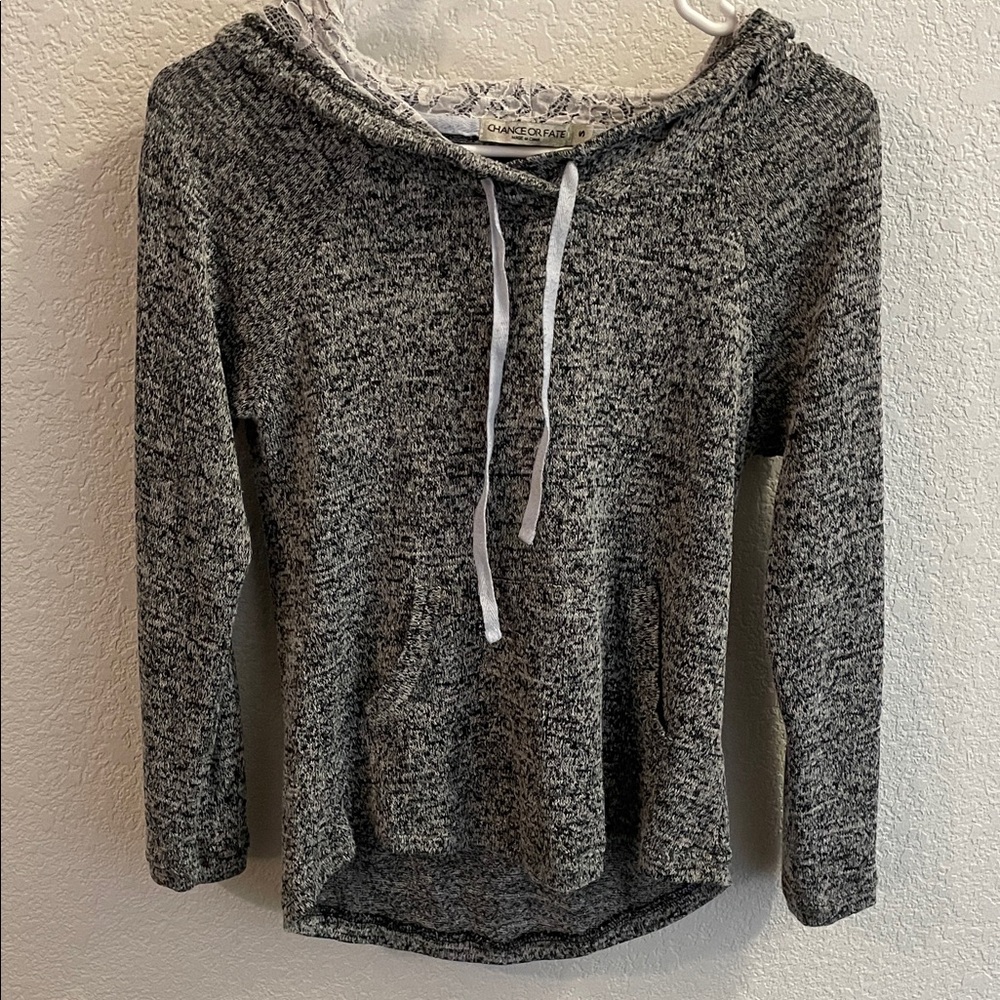 Chance or Fate Black and White Knit Sweater